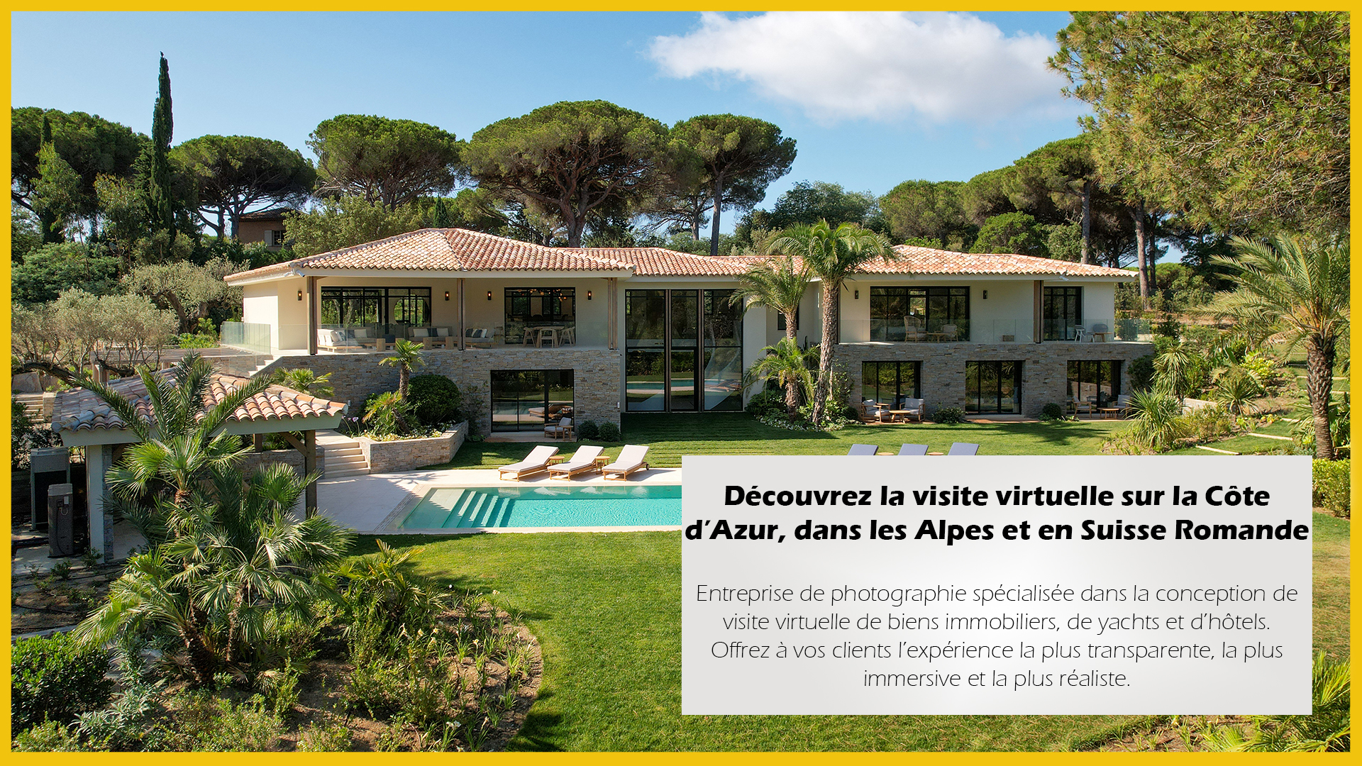 Illustration Photgraphies pour une villa à Saint-Tropez, Cote d'Azur